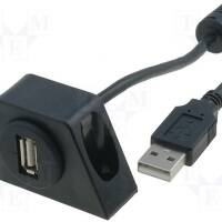 Gniazdo USB w podstawce mocującej na kablu 2m